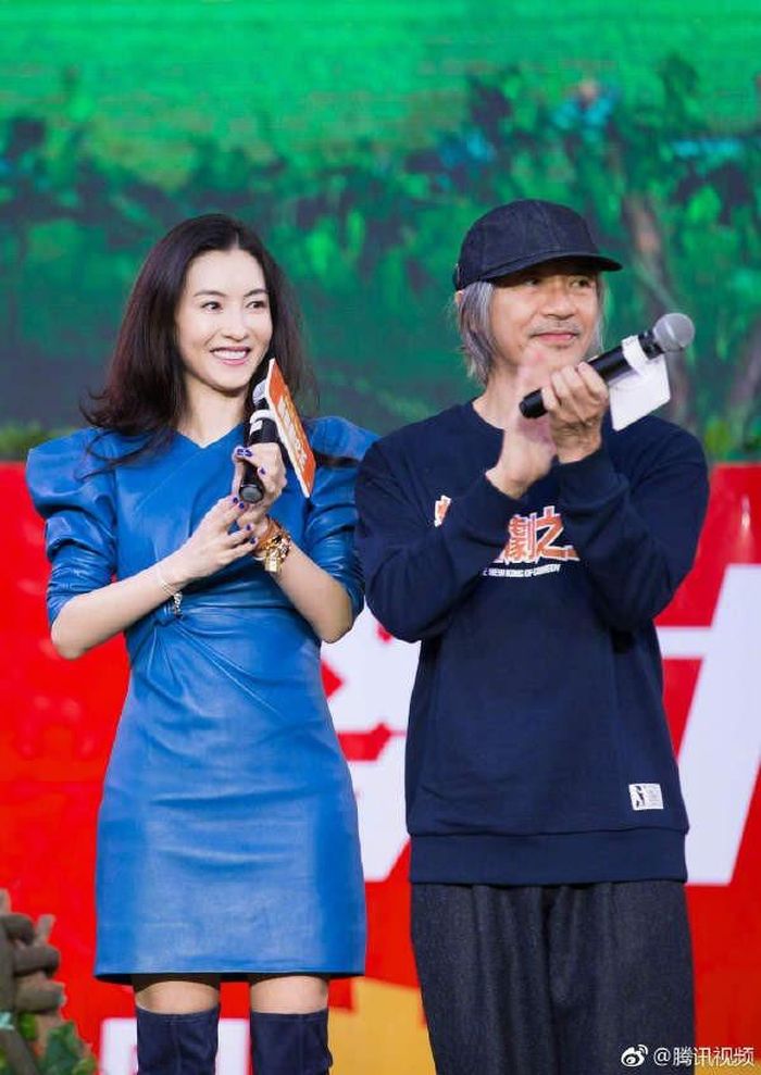 Châu Tinh Trì và Trương Bá Chi có mối quan hệ thân thiết hơn hai thập kỷ. Ảnh: Weibo. 