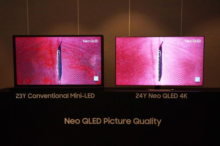  Ngoài tích hợp AI, Samsung cũng tập trung cải thiện chất lượng hiển thị các dòng TV của hãng. Ảnh: TP. 
