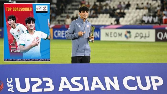 Ali Jasim nhận danh hiệu Vua phá lưới U23 châu Á