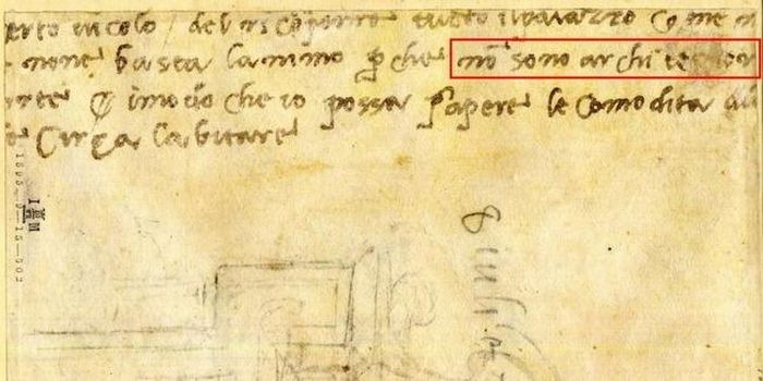 Michelangelo viết “Tôi không phải là kiến trúc sư” trong một bản ghi chú