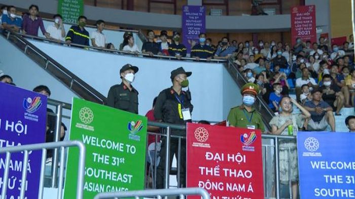 Tham gia bảo đảm an ninh, trật tự các hoạt động của SEA Games 31 diễn ra trên địa bàn tỉnh Bắc Giang.