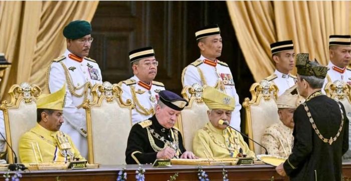 Quốc vương Malaysia Ibrahim Sultan Iskandar tại Cung điện quốc gia ở Kuala Lumpur vào ngày 31/1. (Nguồn: Reuters)