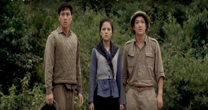 (Phải sang): Diễn viên Đào Chí Nhân, Nguyễn Thu Quỳnh và Hoàng Tuấn Kiên trong phim
