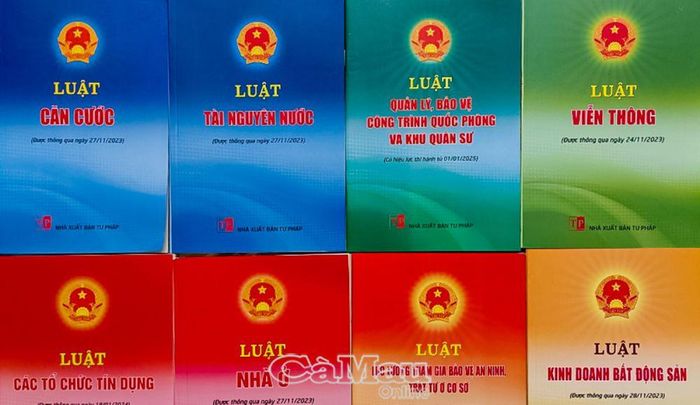 Một số văn bản luật được triển khai tại hội nghị.