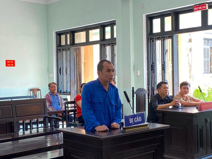 Bị cáo Nguyễn Thành Thái tại phiên tòa