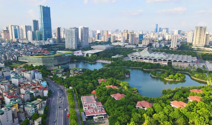 Hà Nội hôm nay không ngừng đổi mới, phát triển mạnh mẽ. Ảnh: Công Hùng