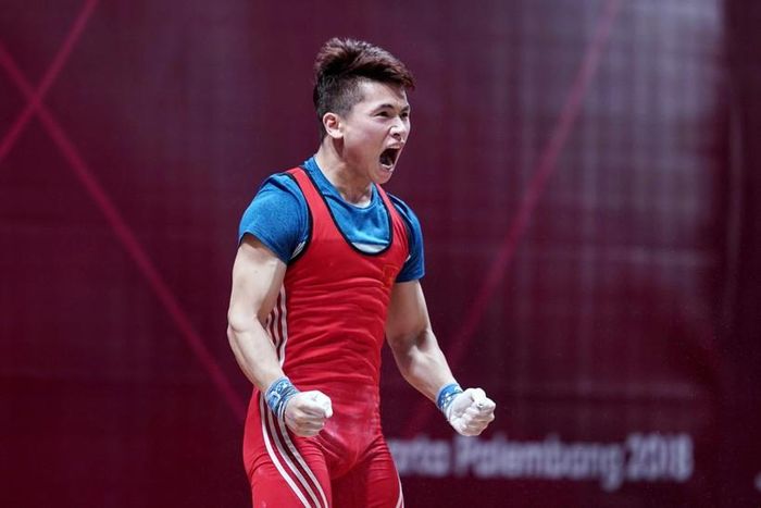 Lực sĩ Trịnh Văn Vinh được kỳ vọng sẽ giành huy chương cử tạ hạng 61 kg. Ảnh: ITN