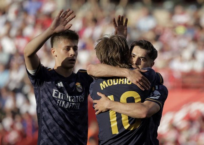 Phút 58, Brahim Díaz hoàn tất cú đúp cho riêng mình sau pha kiến tạo của đàn anh Modric
