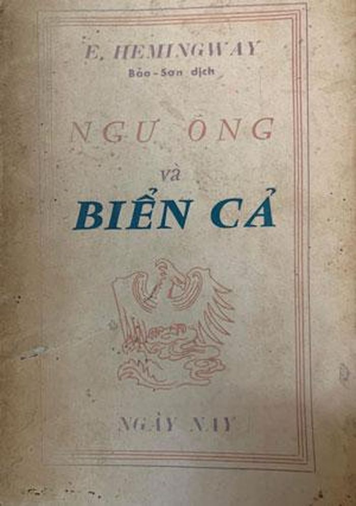 Bìa quyển sách "Ngư ông và biển cả" bản của NXB Ngày Nay in năm 1964 cách nay tròn 60 năm. Ảnh: T.Đ.T