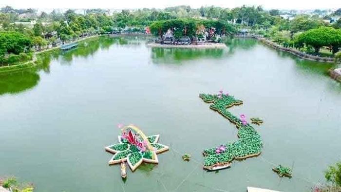 Bản đồ Việt Nam được kết từ 5.000 chậu sen lớn nhất từ trước đến nay