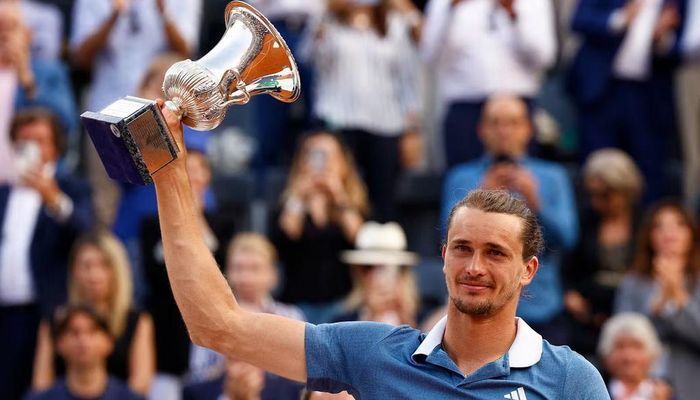 Zverev lần thứ 2 đăng quang Rome Masters. Ảnh: Eurosports