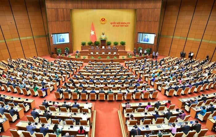 Quang cảnh hội trường Diên Hồng, sáng 22-5