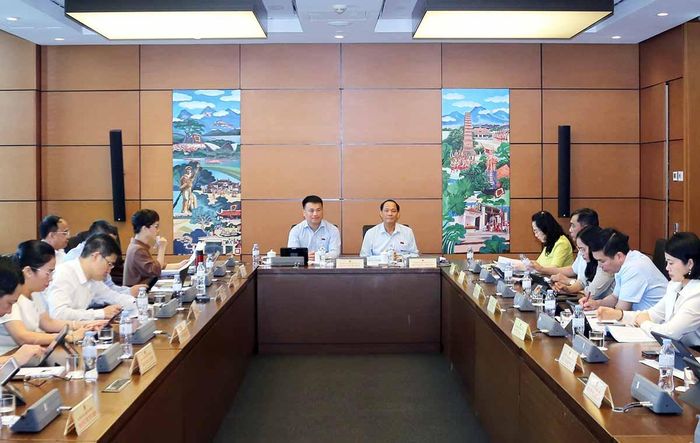 Quang cảnh thảo luận tại Tổ 3. Ảnh: Thái Bình