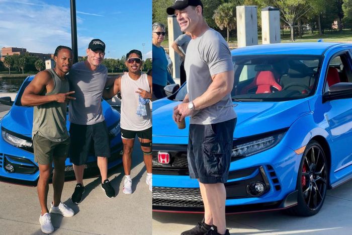 Là một đô vật và diễn viên Hollywood nổi tiếng, John Cena sở hữu một bộ sưu tập xe ấn tượng, bao gồm nhiều mẫu xe cổ điển đến hiện đại như Ford GT, Ford Mustang, COPO Camaro, Dodge Hemi Charger, Plymouth Road Runner...
