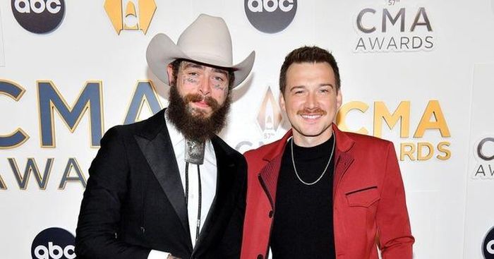 Post Malone (trái) và Morgan Wallen