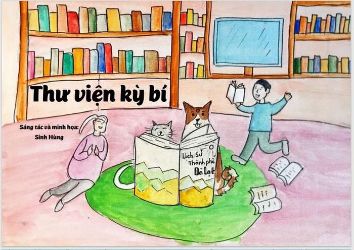 “Thư viện kỳ bí” - tác phẩm tranh truyện của Lê Sinh Hùng giành giải Khát vọng Dế Mèn