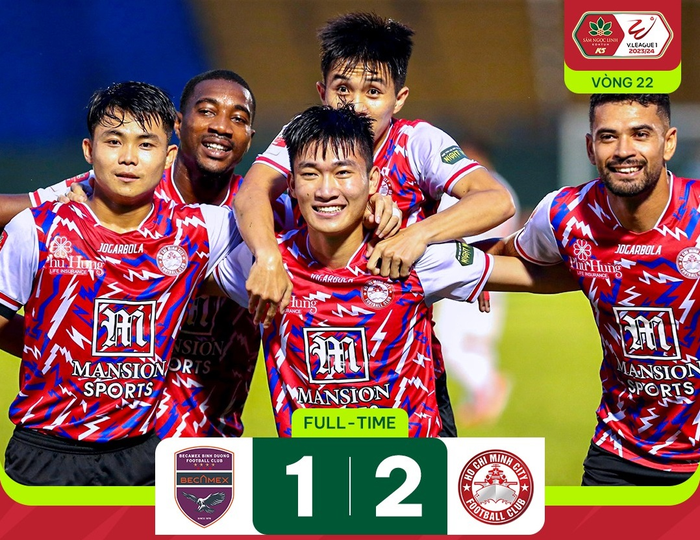  Câu lạc bộ TP Hồ Chí Minh gây ấn tượng khi thắng Becamex Bình Dương 2-1 ngay tại Gò Đậu. Ảnh: VPF