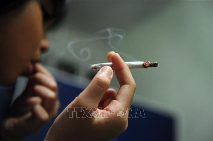 Người dân hút thuốc lá tại Jakarta, Indonesia. Ảnh minh họa AFP/TTXVN