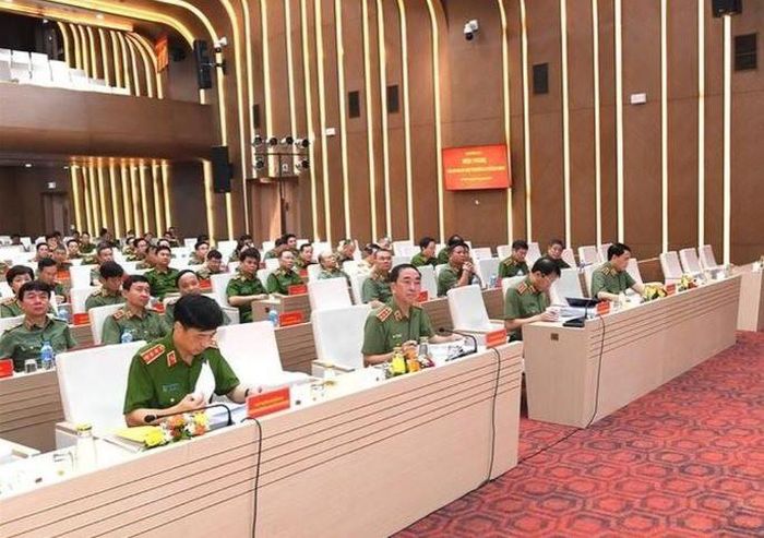 Lãnh đạo Bộ Công an tại Hội nghị. Ảnh: Bộ Công an.