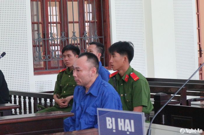 Bị cáo Nguyễn Tiến Dũng tại phiên tòa. Ảnh: Trần Vũ