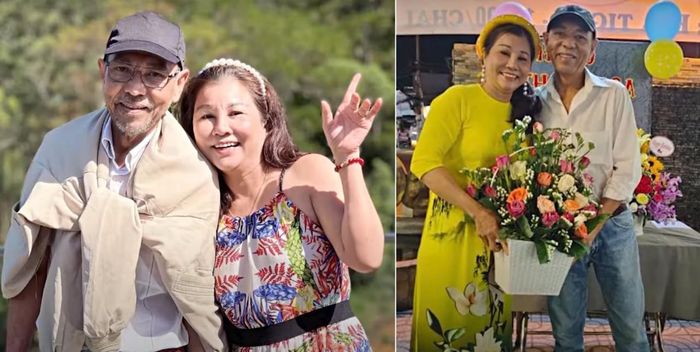 Ông bà tình cờ quen nhau tại quán cà phê nhỏ ở thành phố Phan Rang - Tháp Chàm. Ảnh chụp từ chương trình