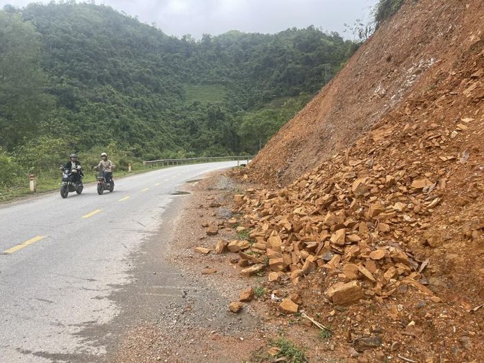 Điểm sạt lở tại xã Vũ Minh.