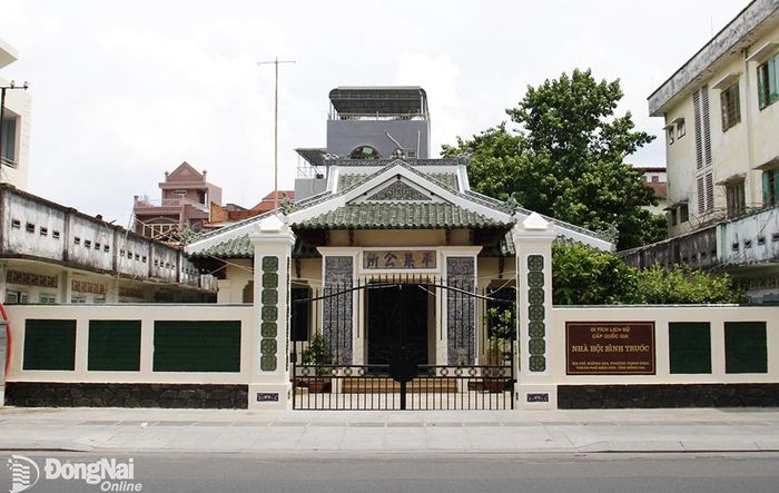 Di tích lịch sử quốc gia Nhà hội Bình Trước trên đường 30-4, phường Thanh Bình, thành phố Biên Hòa, vừa hoàn thành trùng tu, tôn tạo. Ảnh: VĨNH HUY