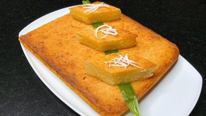 Bánh sắn cốt dừa nướng dẻo là món ăn quen thuộc rất được yêu thích. (Ảnh: TL)