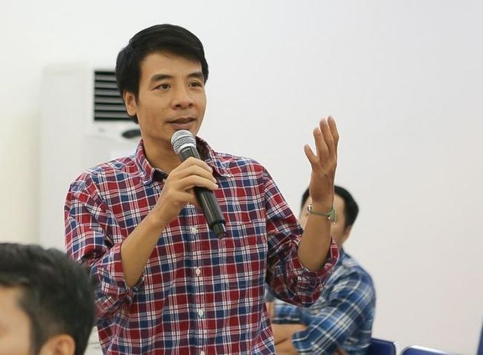 KTS Vũ Hoài Đức phát biểu tại một hội thảo. Ảnh: Tạp chí Kiến trúc Việt Nam