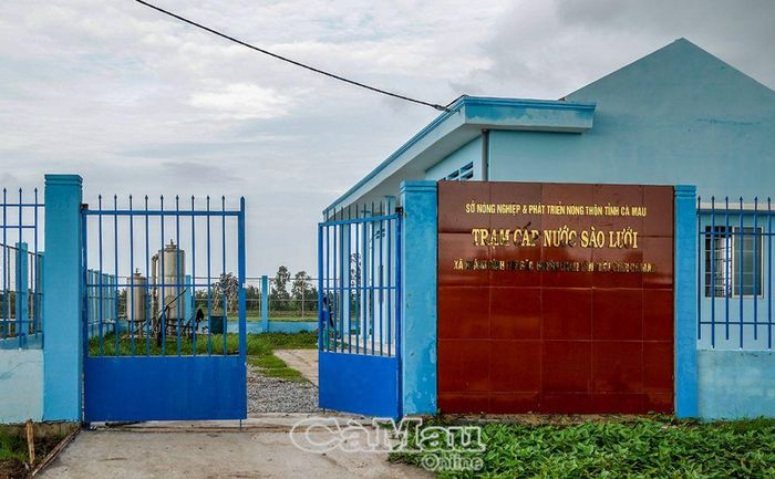 Trạm cấp nước đã đưa vào hoạt động, đủ cung cấp nước sinh hoạt cho người dân khu tái định cư.