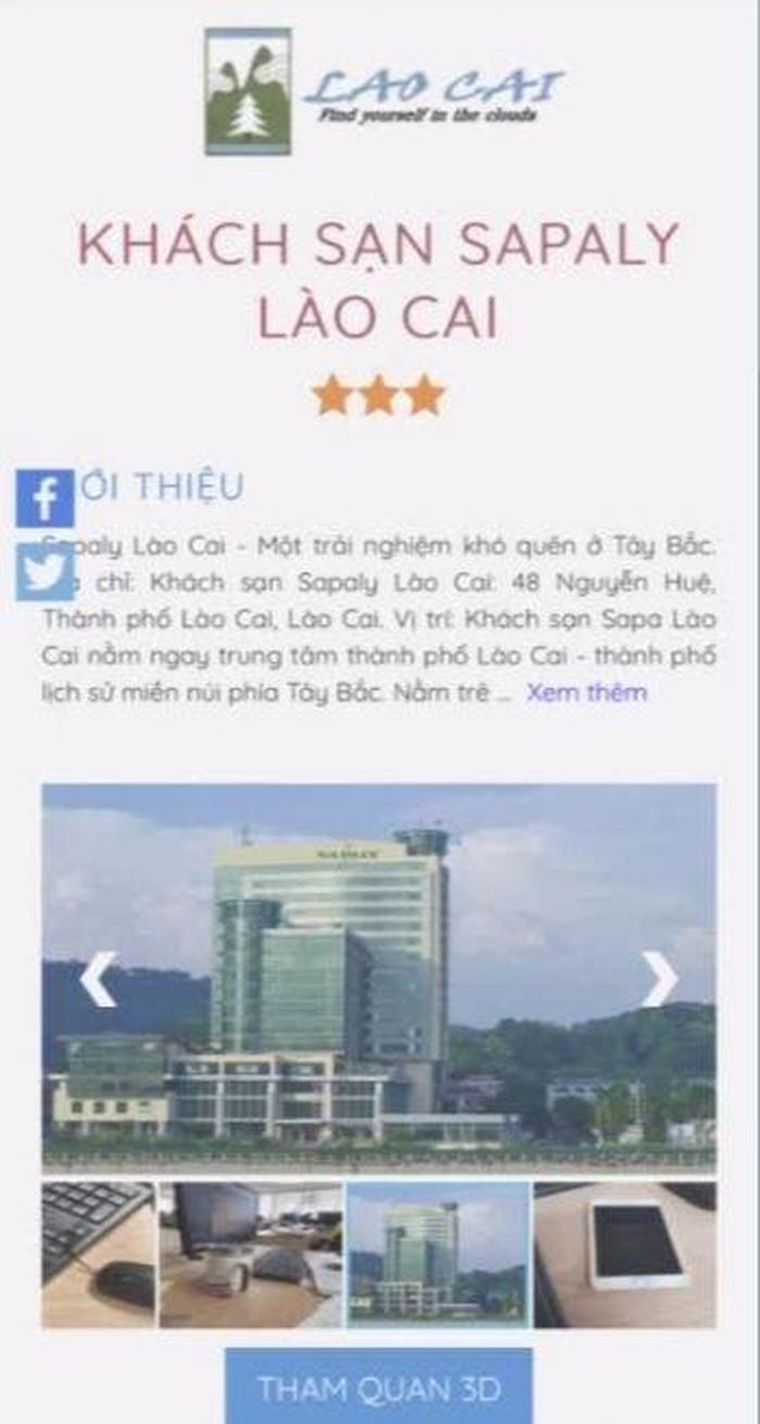  Tham quan phòng khách sạn thực tế bằng công nghệ 3D. 