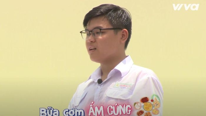 Với nam sinh Trần Thiện Nhân, bữa cơm gia đình vô cùng quan trọng