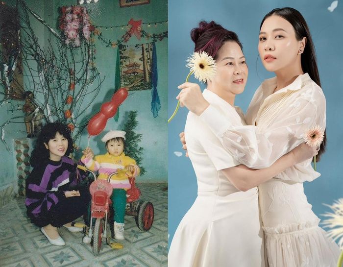 Mới đây, mẹ vợ của Cường Đô La - bà Nguyễn Thủy Lan vừa khoe trên trang cá nhân hình ảnh Đàm Thu Trang thời còn nhỏ cùng hình ảnh hiện tại của cả hai. Bài đăng lập tức nhận về vô số lời khen từ phía cộng đồng mạng. Nhiều người nhận xét Hoa khôi Xứ Lạng thừa hưởng nhiều nét đẹp từ mẹ.