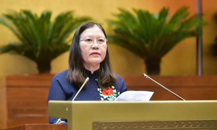 Chủ nhiệm Ủy ban Tư pháp của Quốc hội Lê Thị Nga (Ảnh:quochoi.vn)