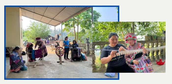 Cơ sở may mặc trang phục thổ cẩm lớn nhất tại xã Thào Chư Phìn đang tạo việc làm tại nhà cho khoảng 5 - 7 phụ nữ trong xã.