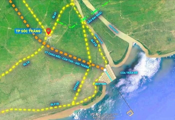 Hệ thống giao thông vùng ĐBSCL kết nối với Cảng biển Trần Đề