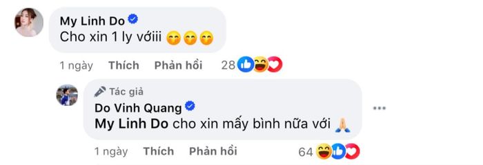 Màn tương tác của Đỗ Mỹ Linh và ông xã nhận về nhiều sự chú ý.