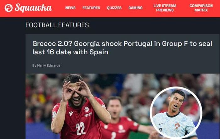 Squawka gọi Georgia là "Hy Lạp 2.0"