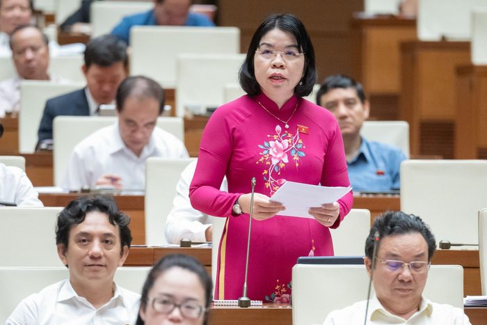 ĐB Nguyễn Thị Ngọc Xuân. Ảnh: VIẾT CHUNG