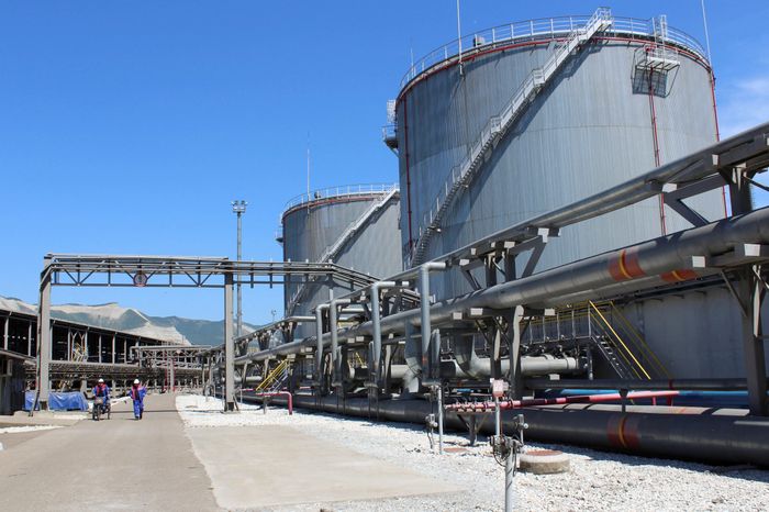 Quang cảnh tại cảng dầu Novorossiysk, nơi chiếm tới 20% lưu lượng hàng hóa xuất nhập khẩu qua các cảng biển của Nga. Ảnh: Reuters