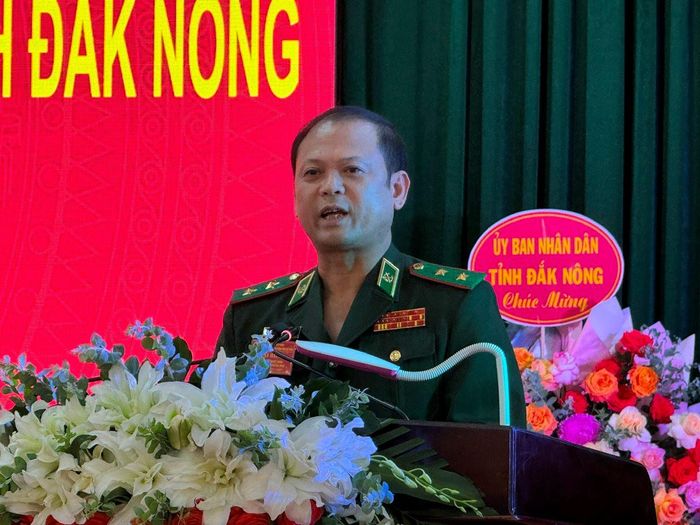 Trung tướng Nguyễn Anh Tuấn, Chính ủy BĐBP phát biểu chỉ đạo đại hội.