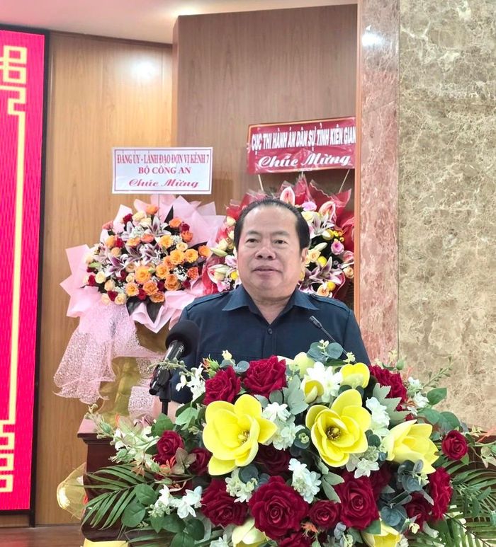 Ông Mai Văn Huỳnh - Phó Bí thư Tỉnh ủy, Chủ tịch HĐND tỉnh Kiên Giang phát biểu tại Lễ công bố.