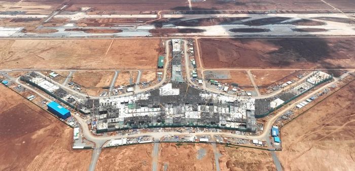 Sân bay Long Thành đang được đẩy nhanh tiến độ (Ảnh: Vũ Hội).