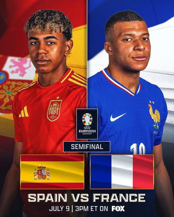 ĐT Tây Ban Nha gặp Pháp ở bán kết EURO 2024