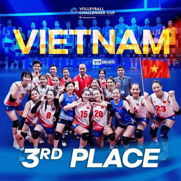 Bóng chuyền nữ Việt Nam giành HCĐ giải thế giới (ảnh: Tạp chí bóng chuyền)