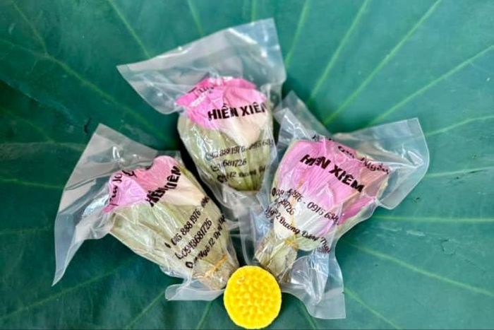 Trà sen Tây Hồ. Ảnh: Trà sen Hiền Xiêm