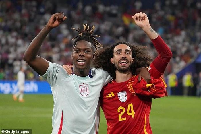 Cucurella đã thể hiện mối quan hệ ăn ý cùng Nico Williams bên cánh trái của Tây Ban Nha