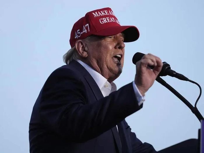 Ông Donald Trump vận động tranh cử tổng thống Mỹ năm 2024