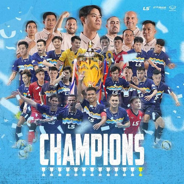 Thái Sơn Nam có chức VĐQG lần thứ 13 sau 18 lần giải đấu diễn ra. Ảnh: TSN