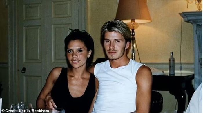 Hình ảnh của cặp đôi David và Victoria trong phim tài liệu "Beckham"